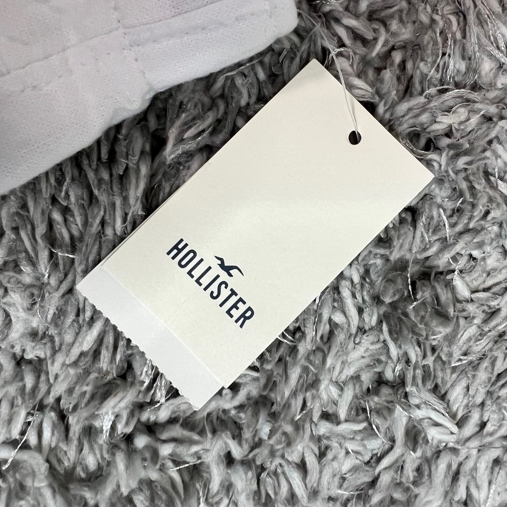 Womens Sleep Shorts By Hollister XS White Cotton Class of '25 Pockets Soft Girl - Picture 5 of 10